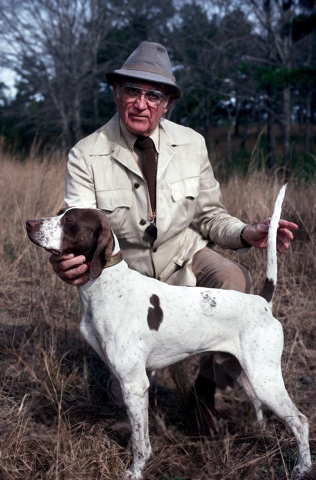 Robert Wehle and his champion pointer, Snakefoot.